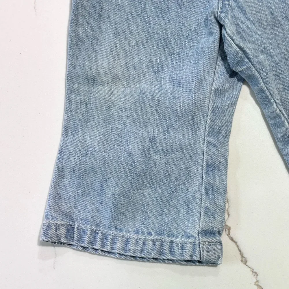 The Children’s Place Y2K 2000s Baby Girls Flare Blue Light Wash Denim Jeans 6-9M